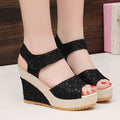 Women's Elegant Lace-Up Thick-Soled High-Heeled Sandals