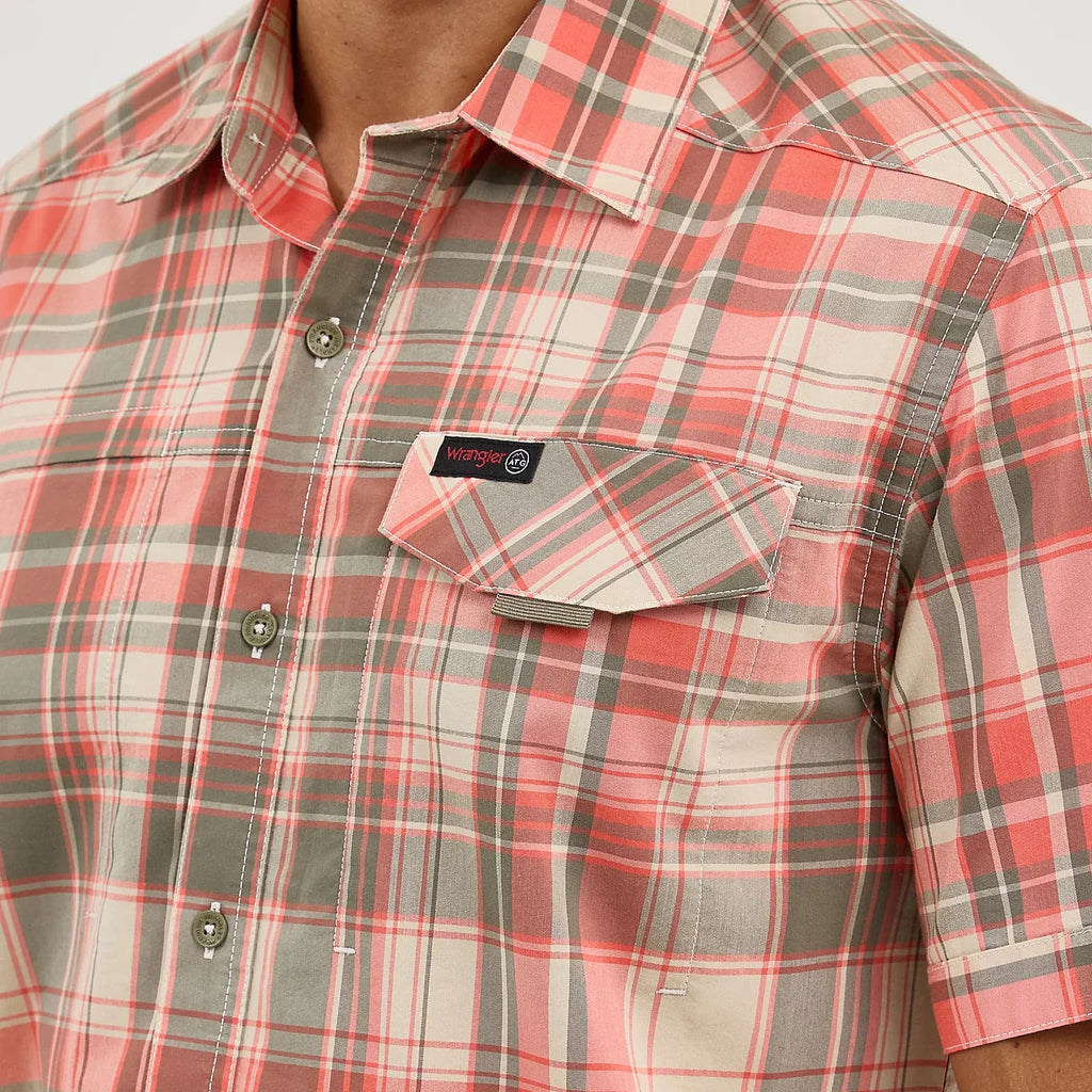 Coral Plaid | Wrangler Men's Shirt