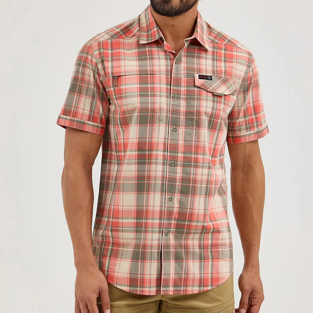Coral Plaid | Wrangler Men's Shirt