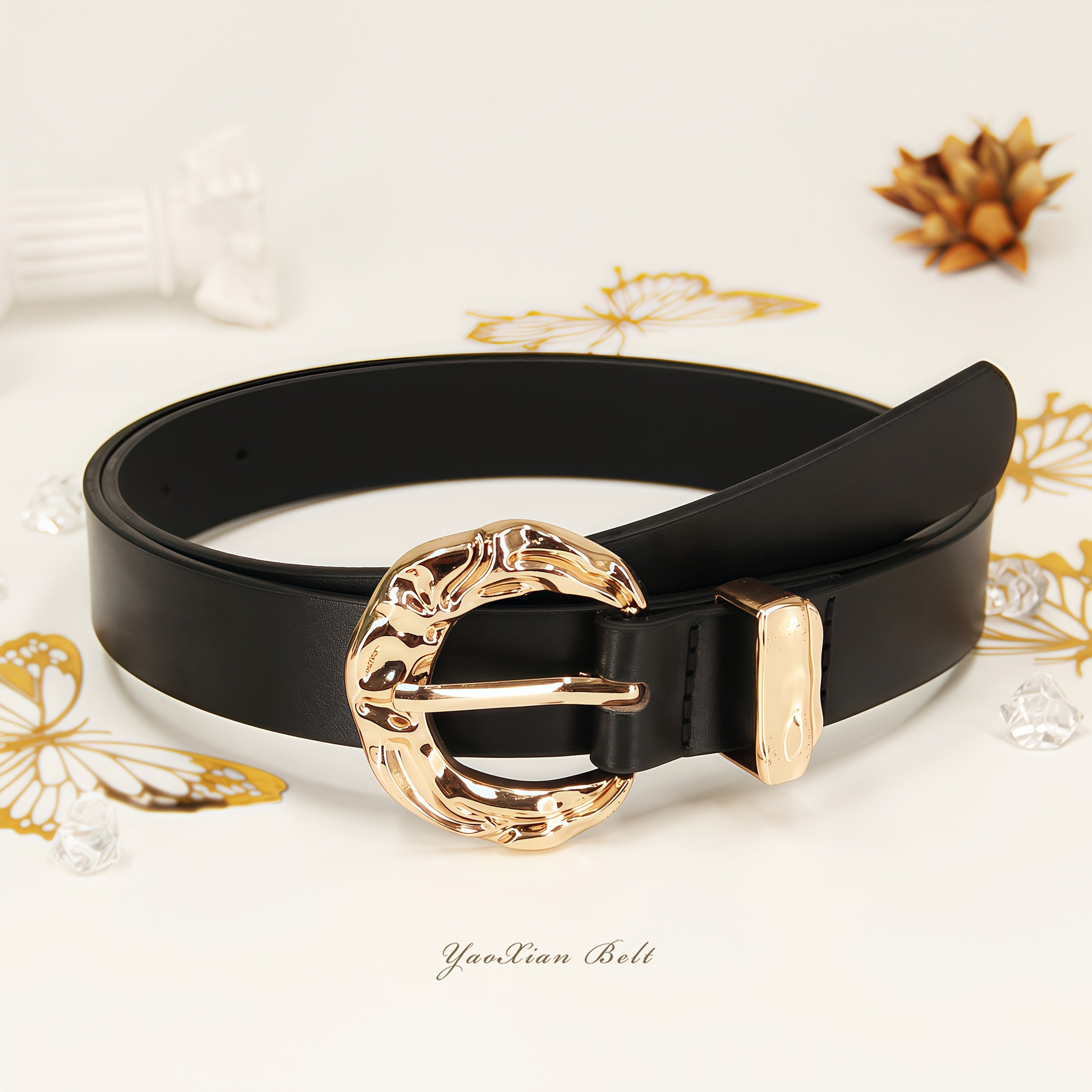 Women'S Belt Designed with Elegance And Style, Made of, Versatile for Outfits, Suitable for Casual Pants, Jeans, Coats, And Dresses, Perfect As a Gift.