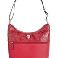 Giani Bernini  Pebble Crocodile Hobo Bag, Red