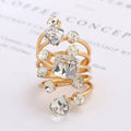Multi-Layered Crystal Ring | 18K Gold-Plated | 6 Colors