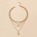 4-Layer Pendant Necklace | Gold & Silver | Trendy Layered Look