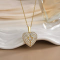 18K Gold Heart Locket Necklace | Dainty Gold Jewelry