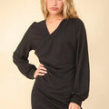 VERY J Ruched Bodycon Mini Dress – Figure-Flattering, Night Out Ready
