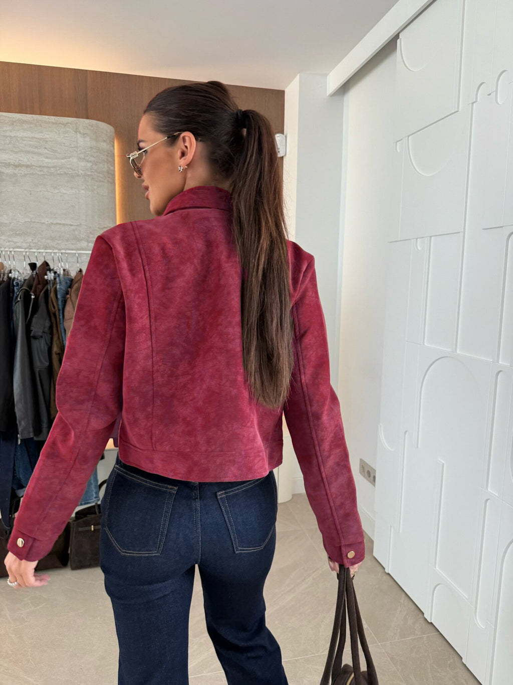 Women'S Winter Warm Deer Light Jacket - Short Coat with Full-Zip Closure, Solid Brown/Black/Beige/Gray/Blue/Red/White/ - Elegant Casual Outerwear for Everyday & Formal Events - Durable Cold-Weather Outer Layer - Versatile Out