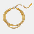 Triple-Layered Snake Chain Bracelet