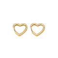Alloy Heart Shape Hoop Earrings