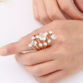Multi-Layered Crystal Ring | 18K Gold-Plated | 6 Colors