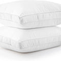 Lux Décor Bed Pillows- Set of 2 - Hotel Quality Gusseted Down Alternative Pillows for Back, Stomach or Side Sleepers