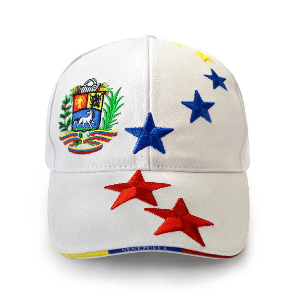 New Designed Venezuelan Hat Good Quality Cotton Baseball Cap Adjustable Men Baseball Hats Outdoor Venezuelan Sports Cap