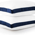 Lux Décor Bed Pillows- Set of 2 - Hotel Quality Gusseted Down Alternative Pillows for Back, Stomach or Side Sleepers