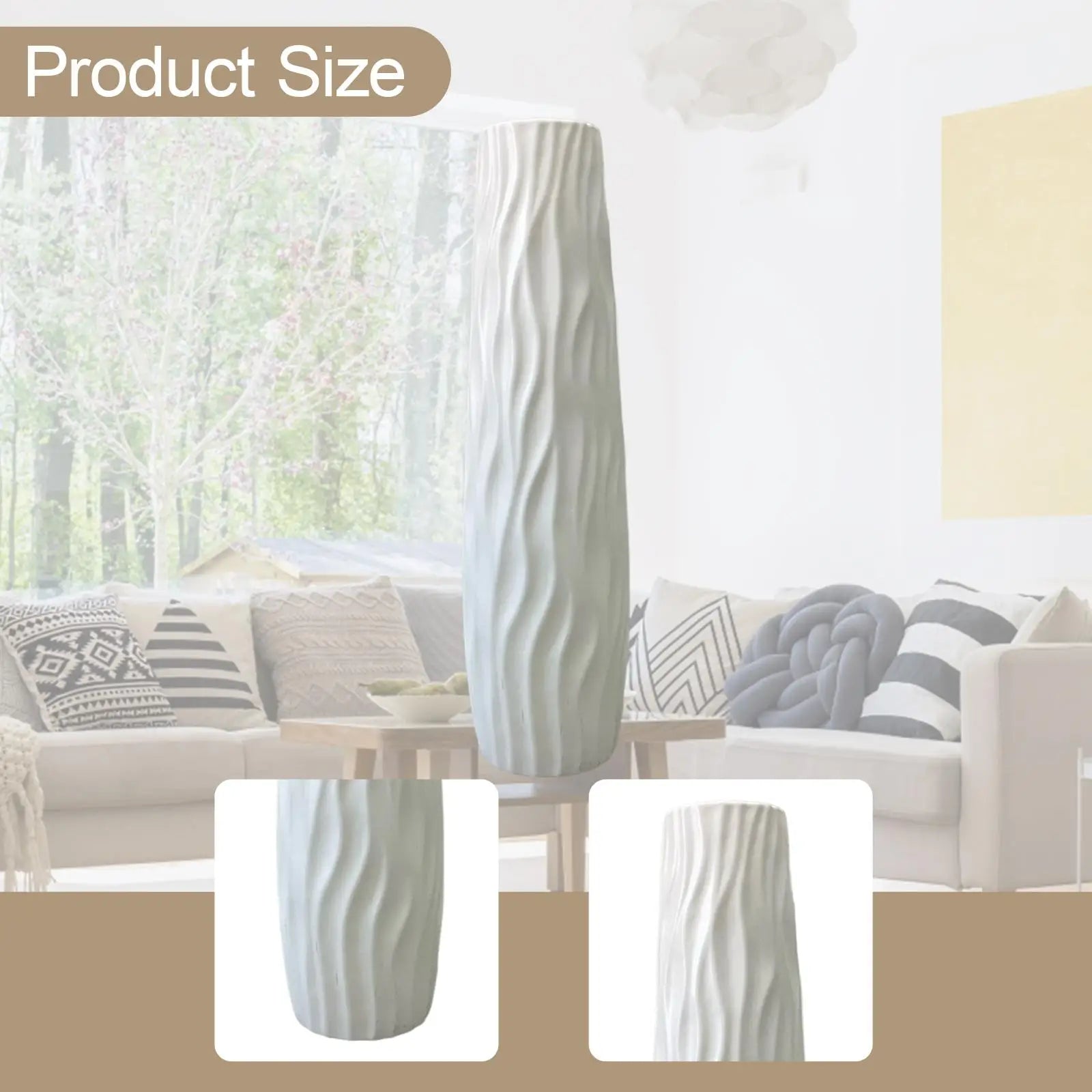 Floor standing Vase Morden Stylish Large Flower Vase Home Ornament Housewarming Gift Wedding decoration for Home Entryway Hotel