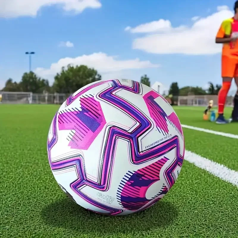 2026 Soccer Ball Standard Size 5 High Quality PU Outdoor Grass Team Sports Match Game Seamless Football Training futbol topu