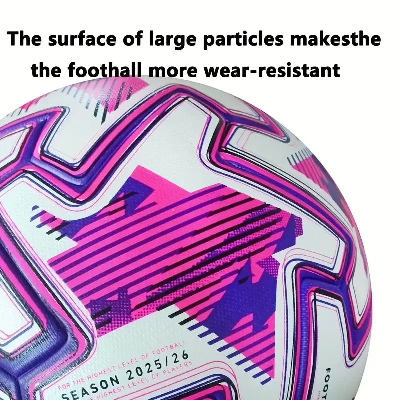 2026 Soccer Ball Standard Size 5 High Quality PU Outdoor Grass Team Sports Match Game Seamless Football Training futbol topu