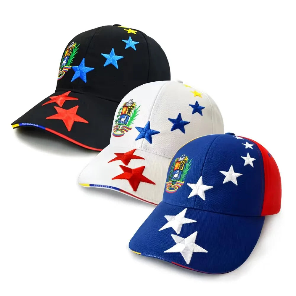 New Designed Venezuelan Hat Good Quality Cotton Baseball Cap Adjustable Men Baseball Hats Outdoor Venezuelan Sports Cap