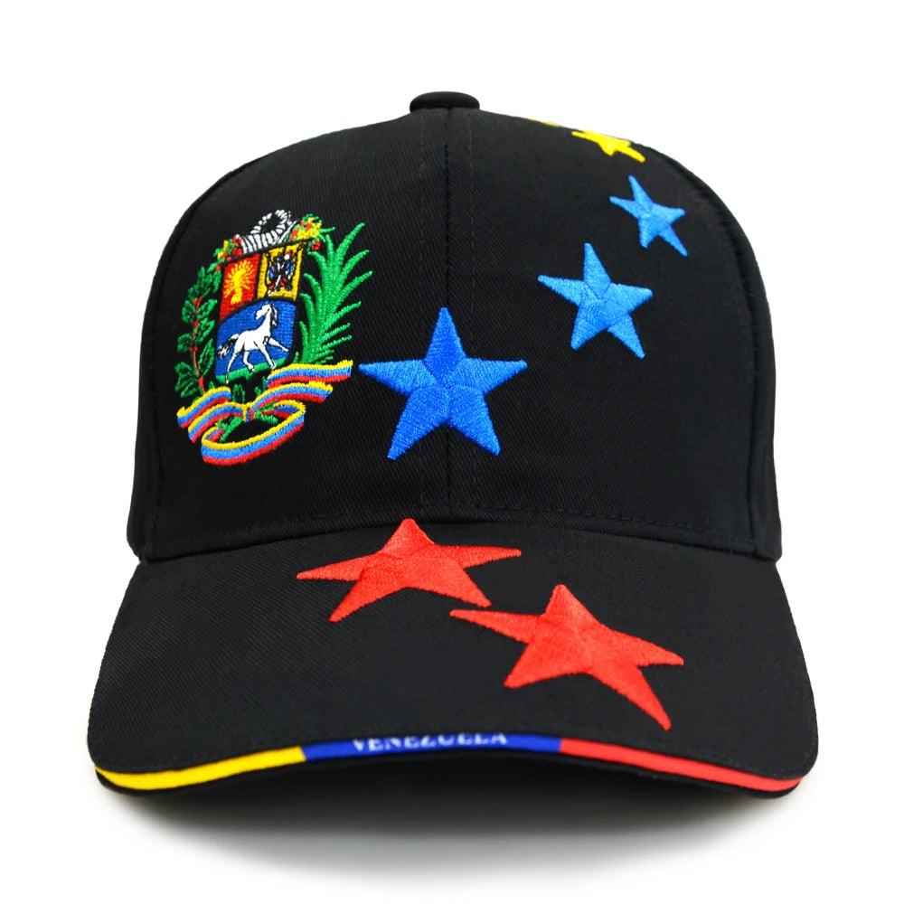 New Designed Venezuelan Hat Good Quality Cotton Baseball Cap Adjustable Men Baseball Hats Outdoor Venezuelan Sports Cap