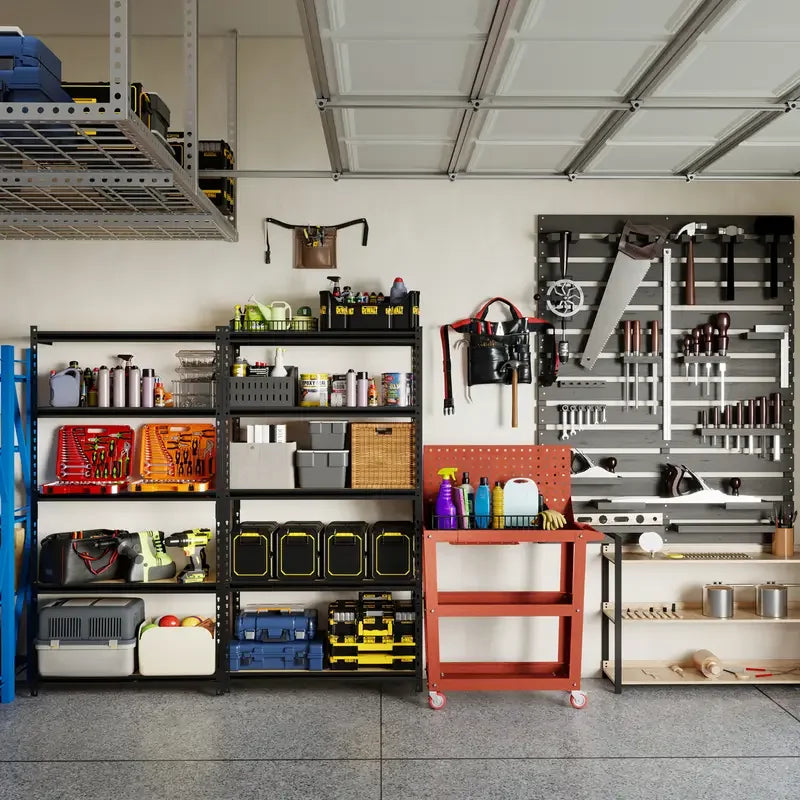 72 Inch Heavy-duty Metal Storage Rack, With A Load-bearing Capacity Of 2000 Pounds Per Layer, Adjustable Height