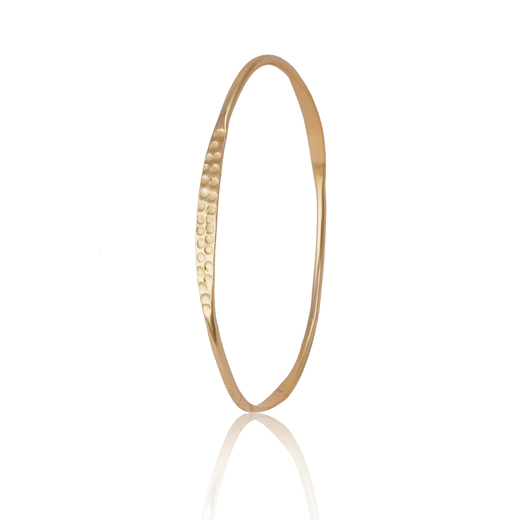 Gold Bracelet with Texture