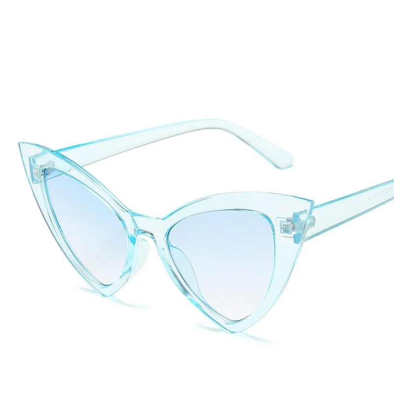 Vintage Cat Eye Sunglasses for Women – Oversized Retro UV400 Shades