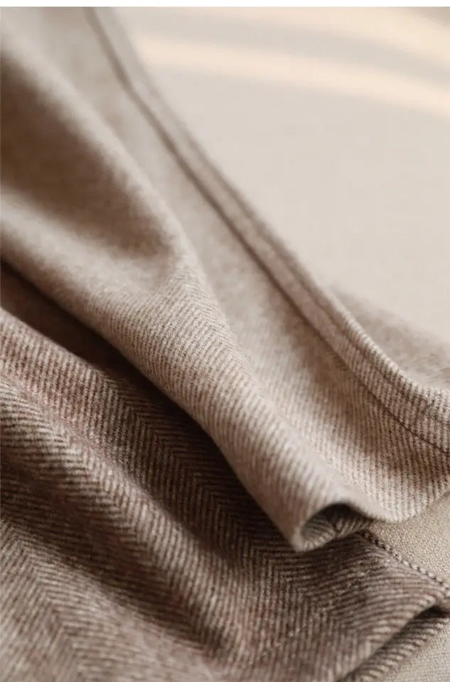 Woolen Pants Women's Harem Pencil Pants High Waisted Casual Suit Pants Office Lady Women Trousers
