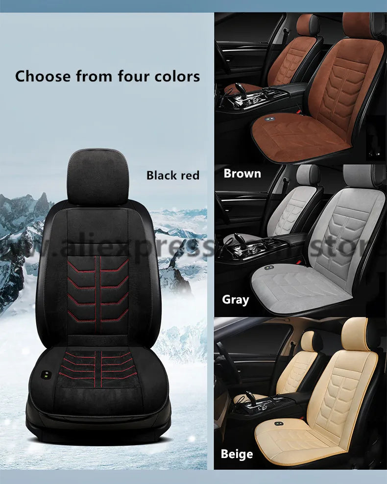 2019 new car heating cushion winter single seat warm car electric double car seat cushion 12v car with winter tweezers