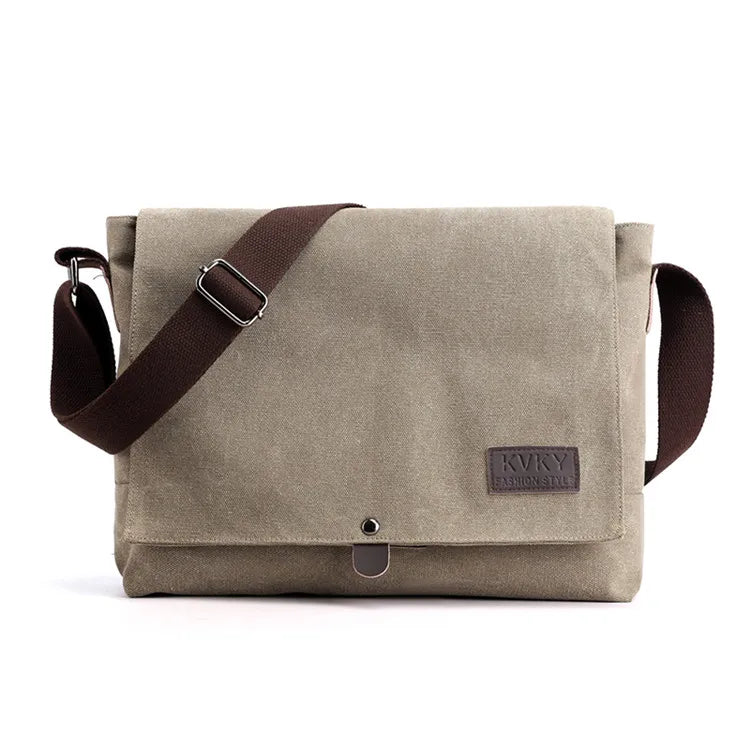 KVKY Brand Men's Shoulder Bag High Quality male Messenger Bag man canvas Travel CrossBody Satchels Business handbags