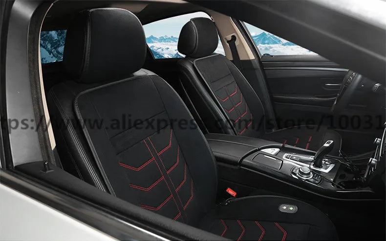 2019 new car heating cushion winter single seat warm car electric double car seat cushion 12v car with winter tweezers