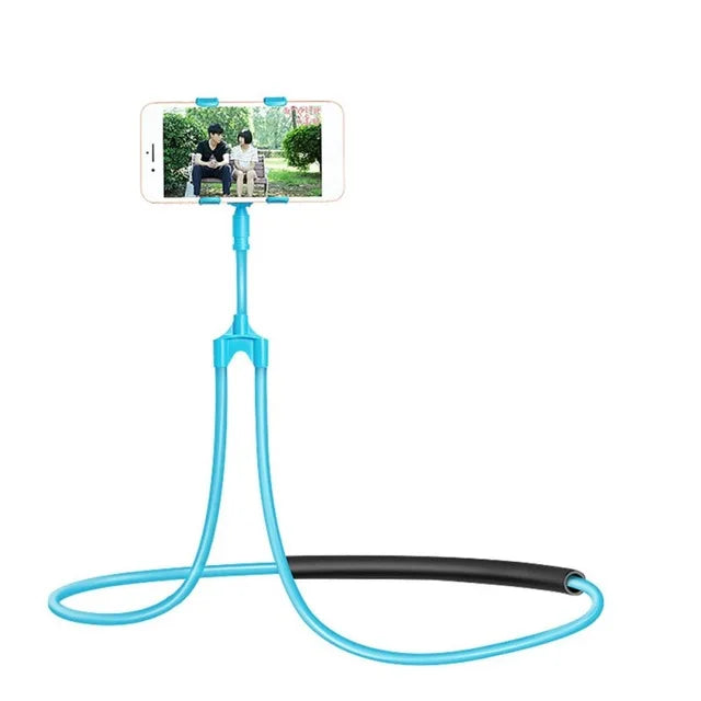 360 Degree Phones Holder Stand Mobile Phone Holder Hanging Neck Lazy Cellphone Mount Accessories Adjustable for iPhone 12 Xiaomi