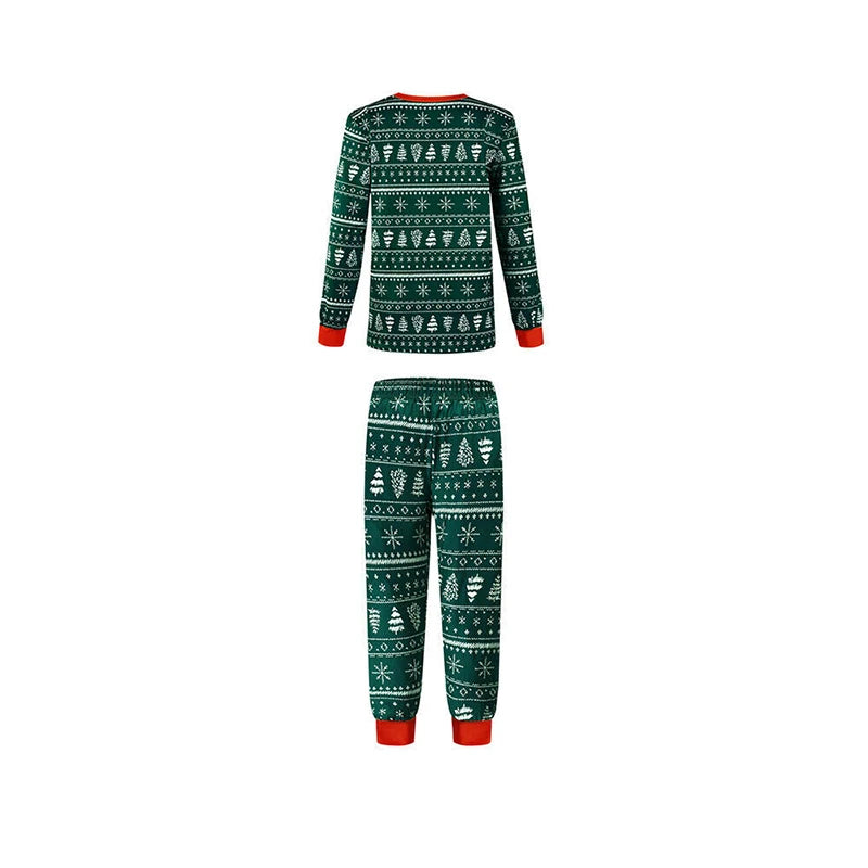 2025 Christmas Family Pajamas Set Green Family Look Matching Adult Women Mom Me Kids Xmas Clothes Sleepwear Baby Romper Outfits