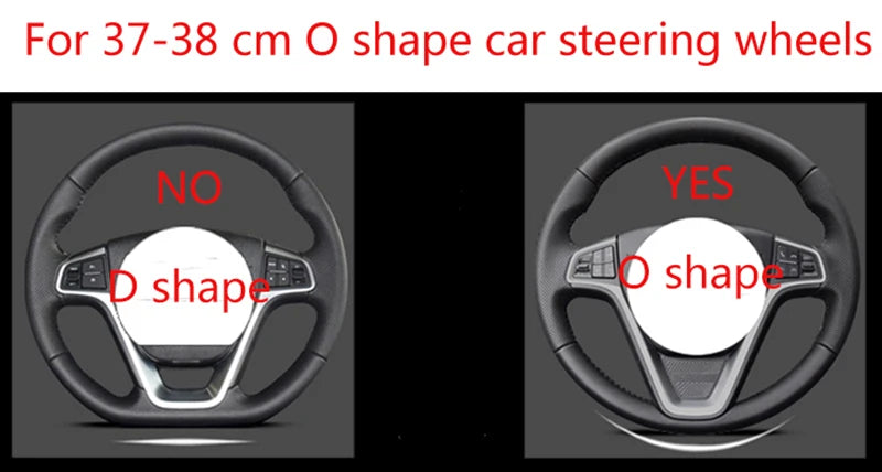 Car Steering-Wheels Cover 38cm 15" For Suzuki Alivio/Ciaz Baleno Celerio Jimny SX4 S-Cross Grand Vitara Aerio Kizashi Liana
