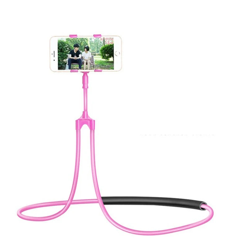 360 Degree Phones Holder Stand Mobile Phone Holder Hanging Neck Lazy Cellphone Mount Accessories Adjustable for iPhone 12 Xiaomi