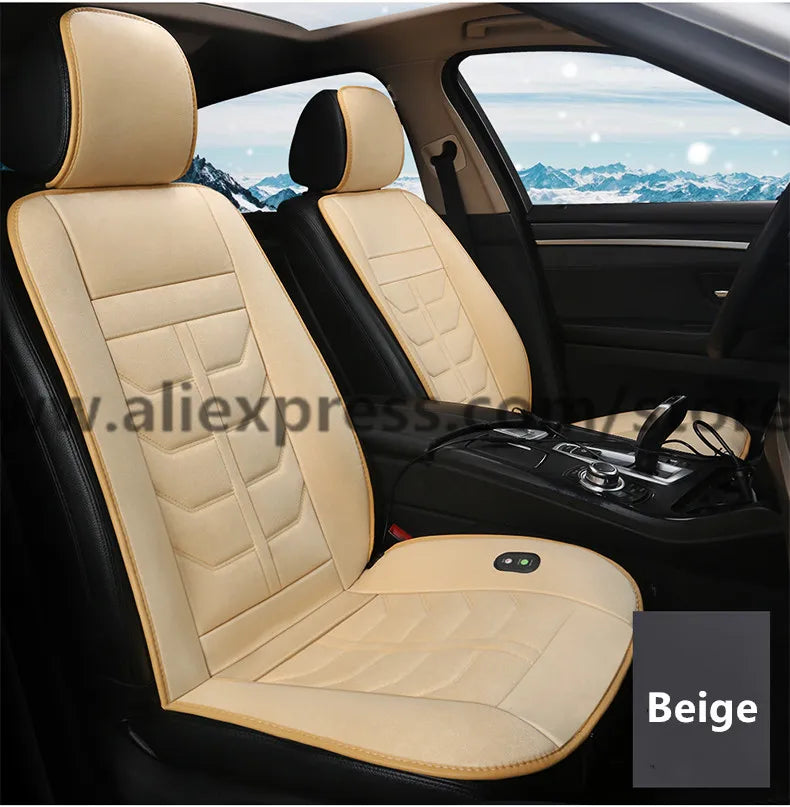 2019 new car heating cushion winter single seat warm car electric double car seat cushion 12v car with winter tweezers