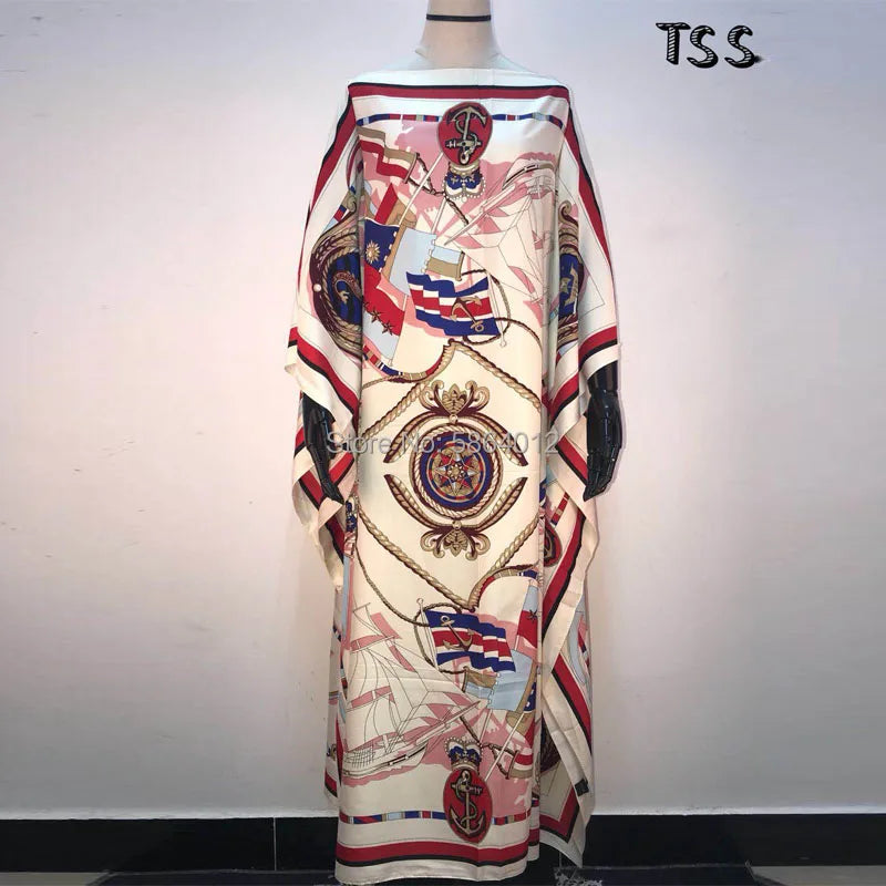 Fashion Design Loose Dress Batwing Maxi Long Femme Vestidos Summer Autumn Party Elegant Dress