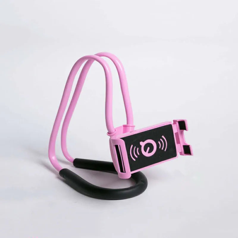 360 Degree Phones Holder Stand Mobile Phone Holder Hanging Neck Lazy Cellphone Mount Accessories Adjustable for iPhone 12 Xiaomi