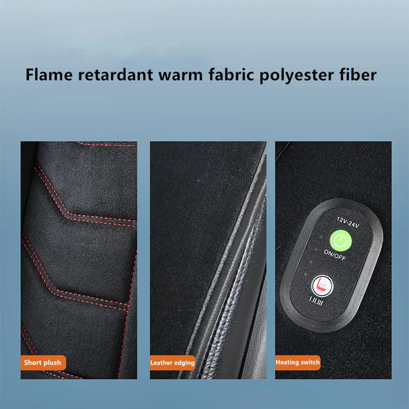 2019 new car heating cushion winter single seat warm car electric double car seat cushion 12v car with winter tweezers