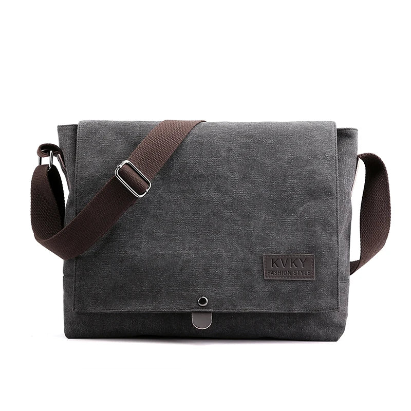KVKY Brand Men's Shoulder Bag High Quality male Messenger Bag man canvas Travel CrossBody Satchels Business handbags
