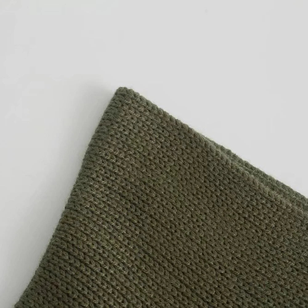 Knitted Skirt Suits For Women Two Piece Set Women Skirt Zipper Solid Color Tops High-Waisted Mini Skirt 2021 Women Knitted Suit
