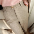 Woolen Pants Women's Harem Pencil Pants High Waisted Casual Suit Pants Office Lady Women Trousers