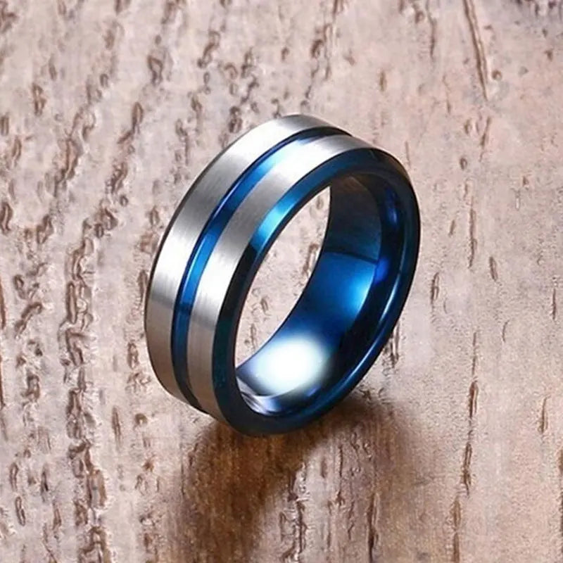 2025 Fashion Couple Wedding Band Valentine's Day Gift Charm Zirocon Rings Set For Women Trendy Stainless Steel Men Rings