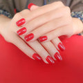 Nails Art Fake Nail Tips False Press on Coffin with Glue Stick Designs Clear Display Short Set Full Cover Square Press On Nails