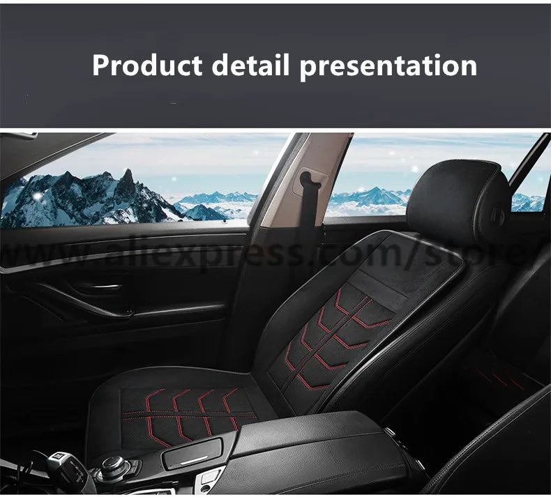 2019 new car heating cushion winter single seat warm car electric double car seat cushion 12v car with winter tweezers