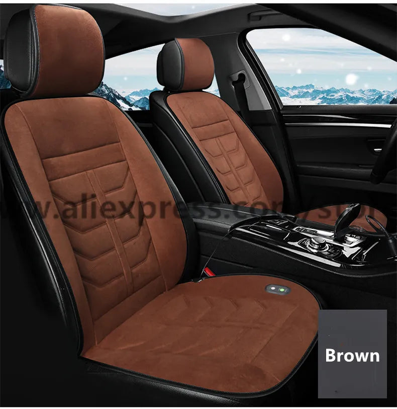 2019 new car heating cushion winter single seat warm car electric double car seat cushion 12v car with winter tweezers