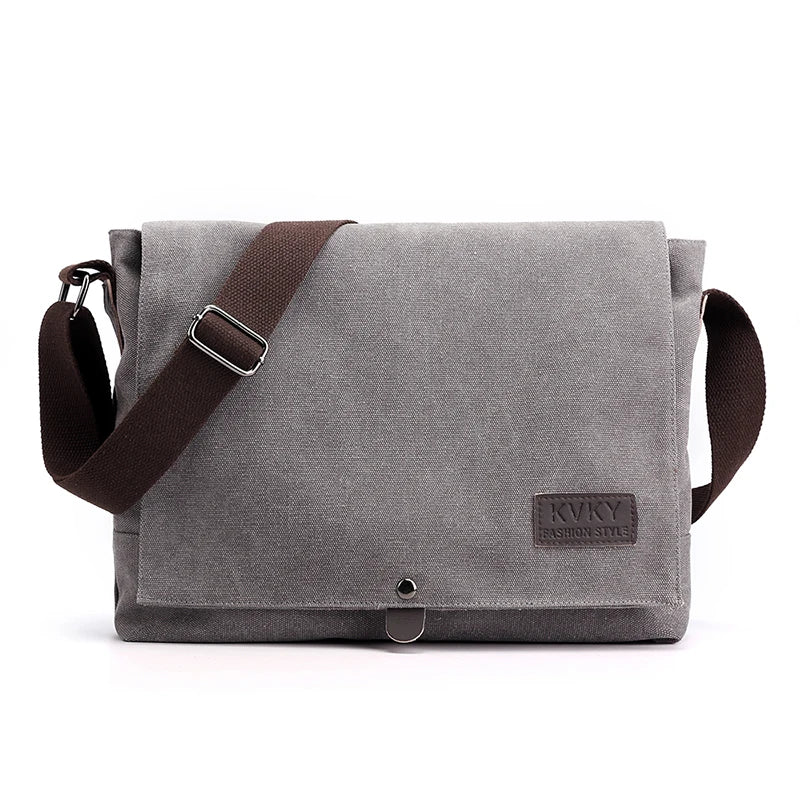 KVKY Brand Men's Shoulder Bag High Quality male Messenger Bag man canvas Travel CrossBody Satchels Business handbags
