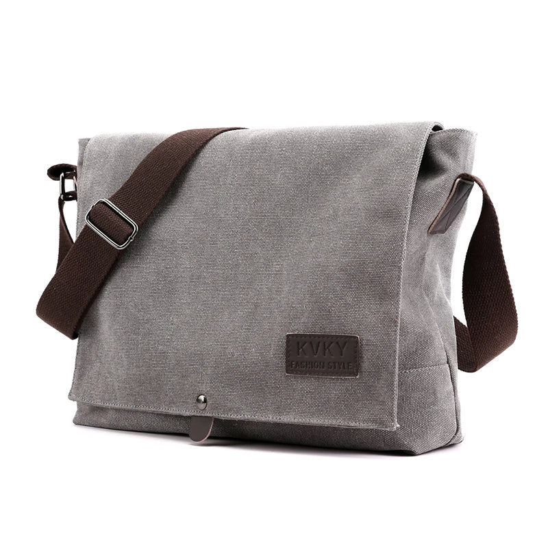 KVKY Brand Men's Shoulder Bag High Quality male Messenger Bag man canvas Travel CrossBody Satchels Business handbags