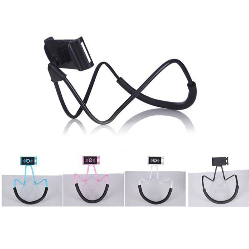 360 Degree Phones Holder Stand Mobile Phone Holder Hanging Neck Lazy Cellphone Mount Accessories Adjustable for iPhone 12 Xiaomi