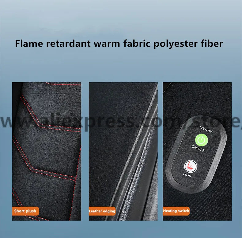 2019 new car heating cushion winter single seat warm car electric double car seat cushion 12v car with winter tweezers