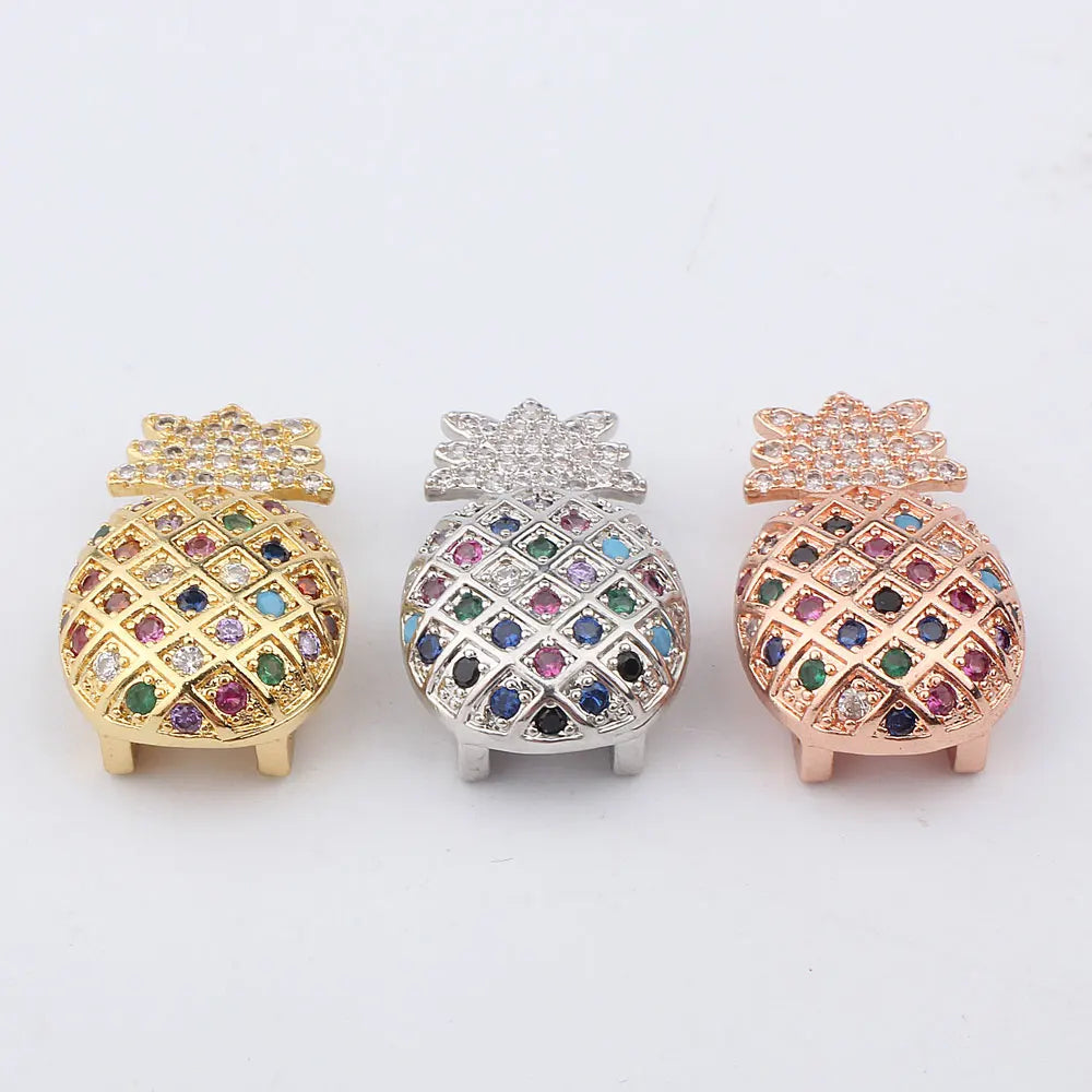 FINE4U B163 Stainless Steel Lover Heart Charms Bracelets For Men Women Luxury Crystals Wristband Male Female's DIY Jewelry