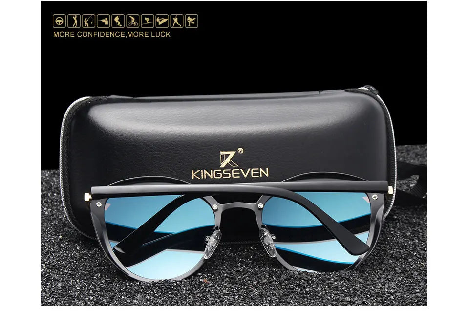 KINGSEVEN Cat Eye Sunglasses Women Polarized Fashion Ladies Sun Glasses Female Vintage Shades Oculos de sol Feminino UV400