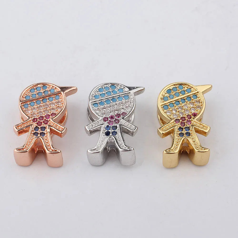 FINE4U B163 Stainless Steel Lover Heart Charms Bracelets For Men Women Luxury Crystals Wristband Male Female's DIY Jewelry